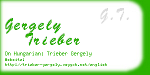 gergely trieber business card